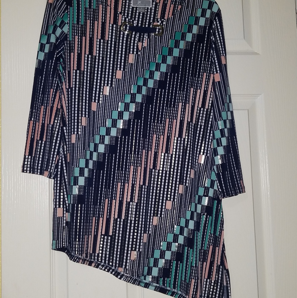 Embellished Asymmetrical Tunic